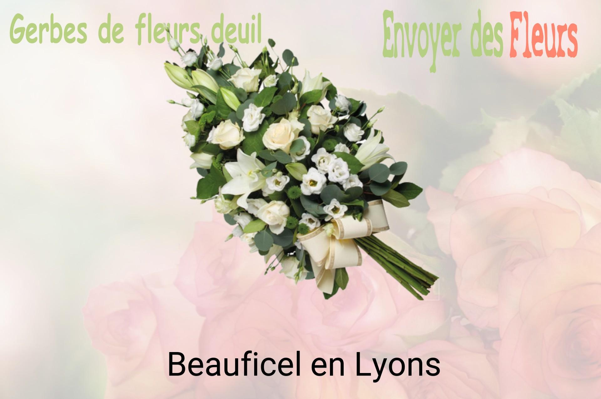Gerbe de fleurs de deuil livrée à Beauficel-en-Lyons